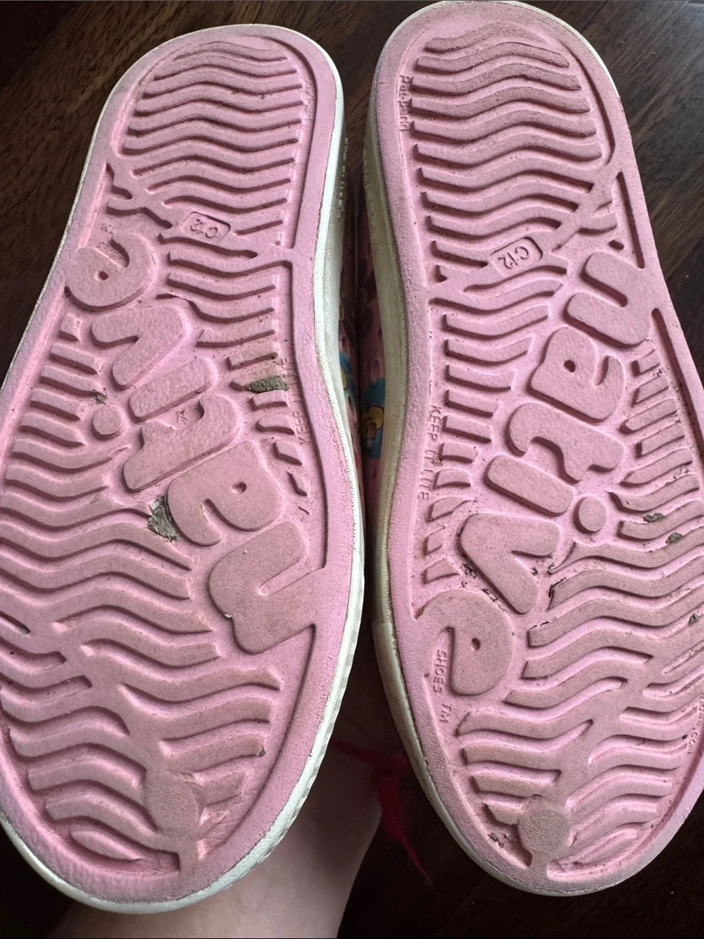 Native Kids Pink Slip-On Floral Smile Sneakers